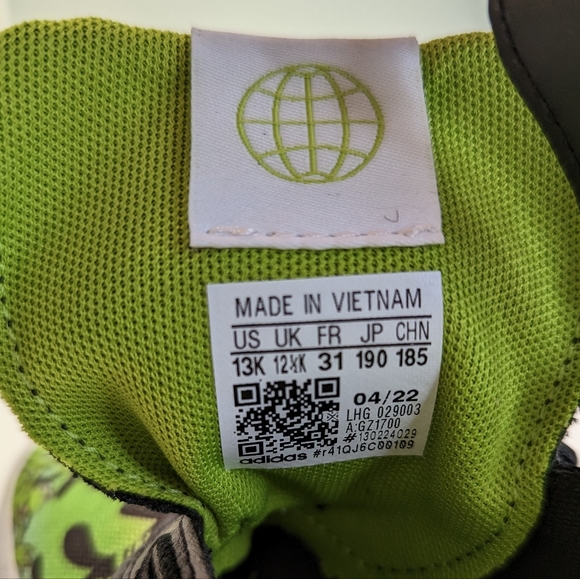 13K Adidas The Muppets Vulc Raid3r Slip-On Kermit The Frog GZ1700 Kids sneakers - Picture 7 of 8